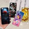 Für iPhone 5 5s Handyhülle iPhone SE 2016 Rückseite Weiches TPU Transparenter Silikon-Stoßfänger Blume Schmetterling Auf Apple iPhone5 5 s