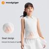Moody Tiger Girls' Sleeveless Tennis Polo Top