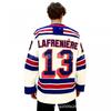 Mens New York Rangers 13 Alexis Lafreniere Authentic Style Hockey Jersey Blue Fan Wear Ice Games Casual Sportswear