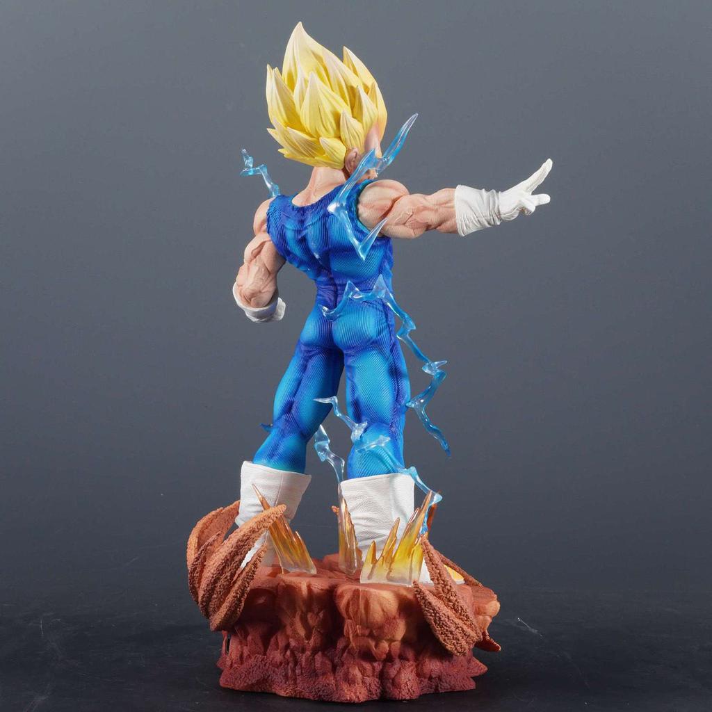 Dragon Ball JK Version Infinite Demon Vegeta Figure Super Saiyan GK Statue Anime Glowing Model Ornament