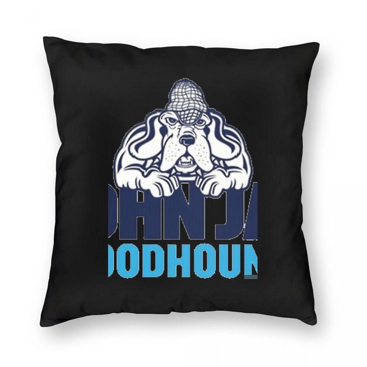 Подушка квадратная John Jay College Bloodhounds Наволочка Полиэстер Лен Бархатный узор Молния Декоративная Наволочка для подушки Peach skin 18*18(CM)-1Pcs