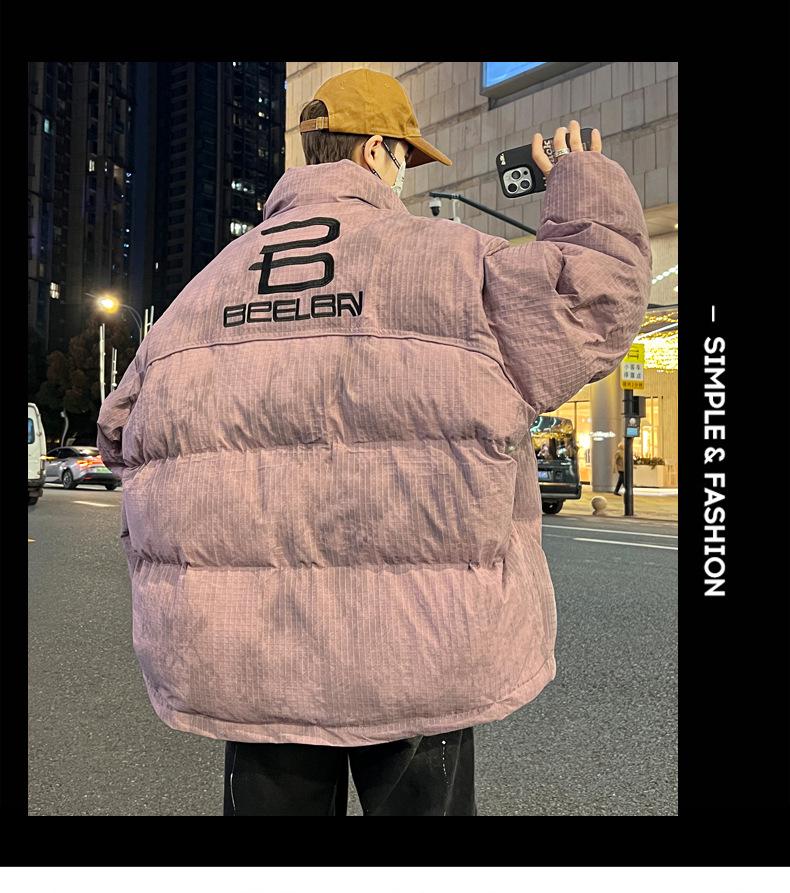 Winter Youth Boys' Thick Cotton Jacket - Junior High Style for Big Kids