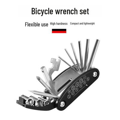 Set di utensili multifunzione per la riparazione della bicicletta 16 in 1
