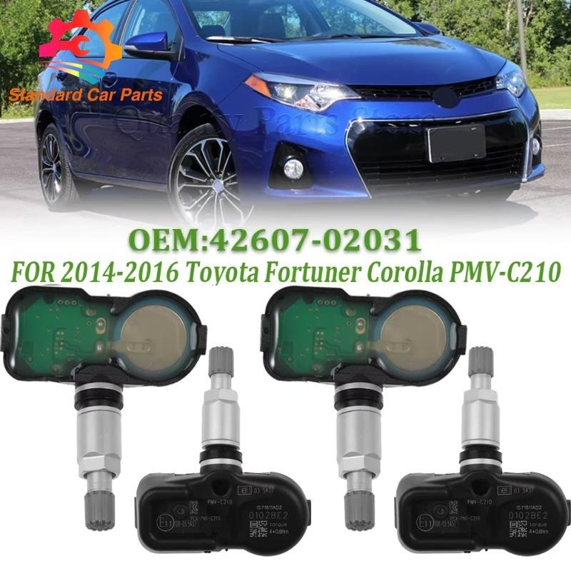 42607-02031 4PCS For TOYOTA RAV4 Avensis Auris Yaris Verso 42607-02030 42607-30070 PMV-C210 433MHZ TPMS Car Tire Pressure Sensor