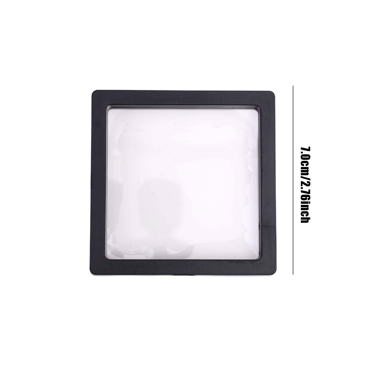 

5pcs 3D PE Transparent Floating Display Box Plastic Film Jewelry Packaging Box Necklace Ring Bracelets Collectible Storage Box 1pcs