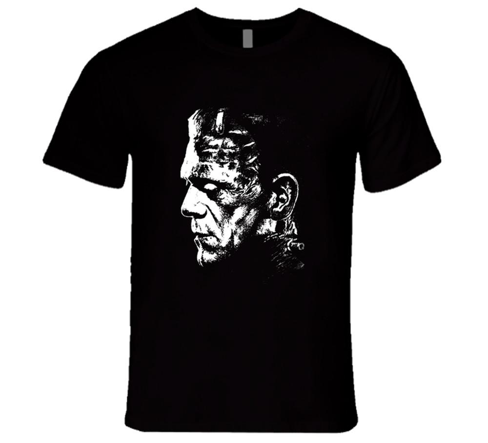 Frankenstein Monster Movie T Shirt Tee Shirts 100% Ring Spun Cotton Gift New