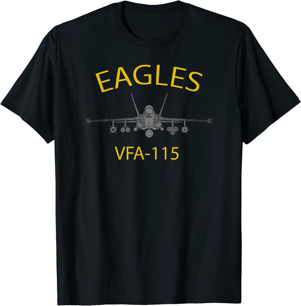 VFA115 Eagles Squadron F18 Super Hornet Men Tshirt Short Sleeve Casual 100 Cotton ONeck Summer Shirt