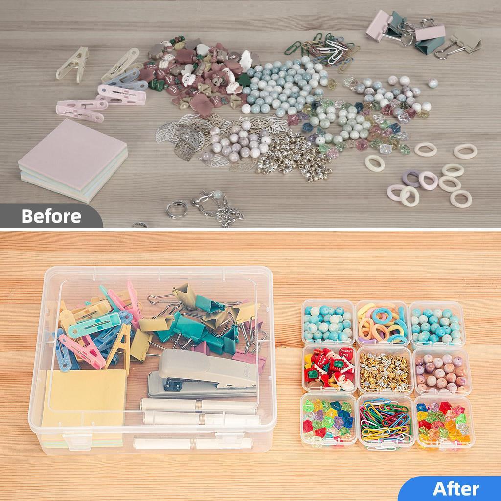 30-Grid Transparent Storage Box for Seed Beads, Nail Art, Jewelry, and Accessories