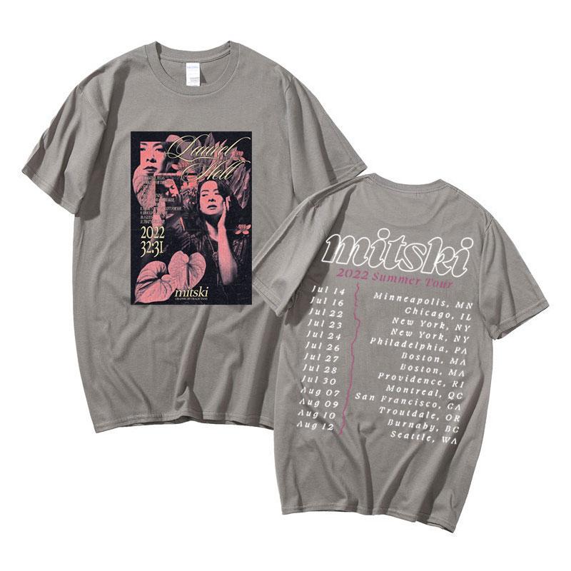 Sommer Mitsky Lorbeer Hölle Begräbt Mich in Makeout Creek Grafik T-Shirt Musik Künstler Herren Reine Baumwolle Freizeit Retro T-Shirt