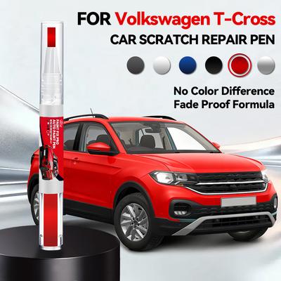 Car Paint Repair Pen For Volkswagen T-Cross 2018-2025 Paint Scratch Repair Accessories Orange Green White Sliver Blue Gray Gold