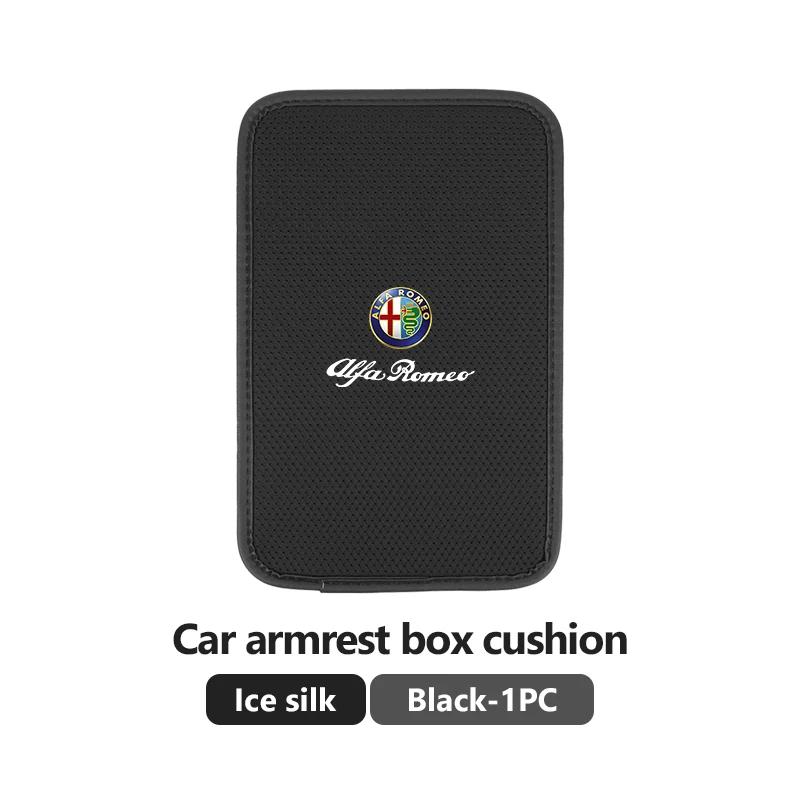 Car Stickers For Alfa Romeo Car Armrest Mat Center Console Arm Rest Protection Cushion Storage Box Cover Pads For Alfa Romeo Giu