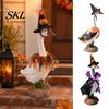 Goose Outfit with Pumpkins 1 Set Halloween Outfit, Lawn Festive Clothes Pumpkin Spider Pointed Costume Elements Hat, Porch for 23 Inch Statue Outdoor