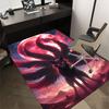 1pc Wolf Moon Themed Rug for Home Decor, Non-slip Office Carpet, Chair mat, Outdoor Mat, Christmas and Halloween gifts-0731036