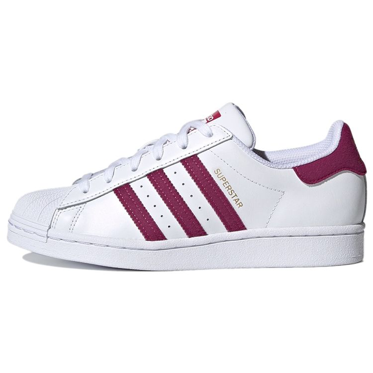 Adidas Originals Superstar Cushioning Low-Top Sneakers Women Sneakers White Purple S42645