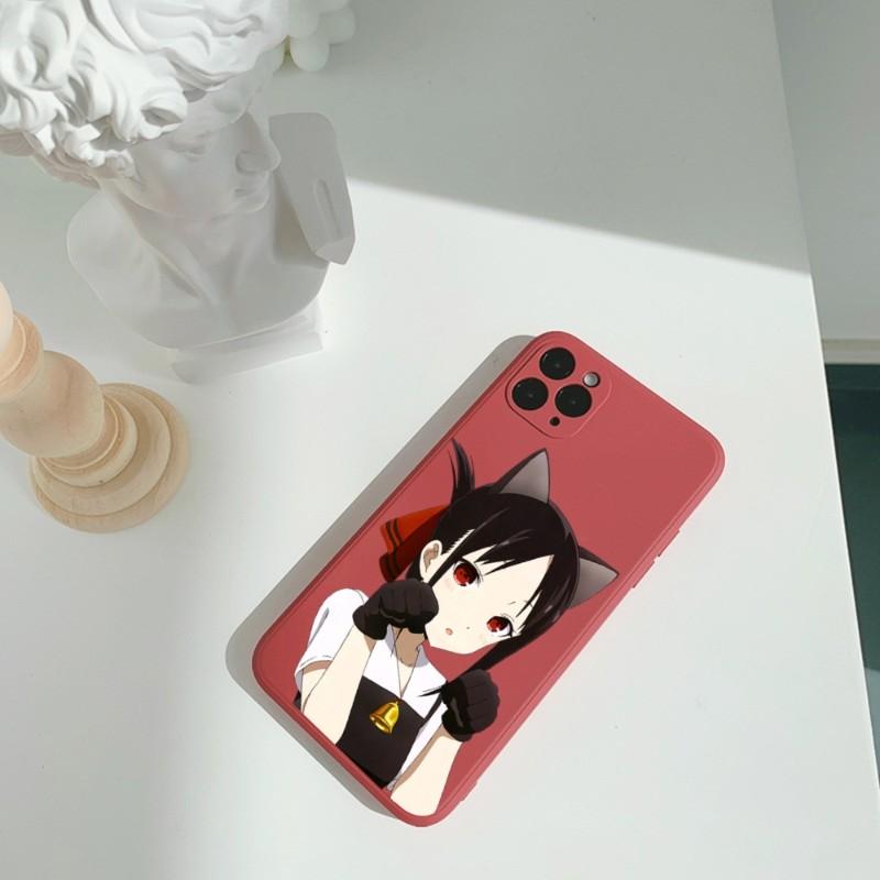 Anime Kaguya Sama Lk Pouzdro na telefon pro iPhone 11 12 13 Pro Max X XR XS Max 6 6S 7 8 Plus SE 2022 Tekuté Čtvercové Barevné Pouzdro na telefon