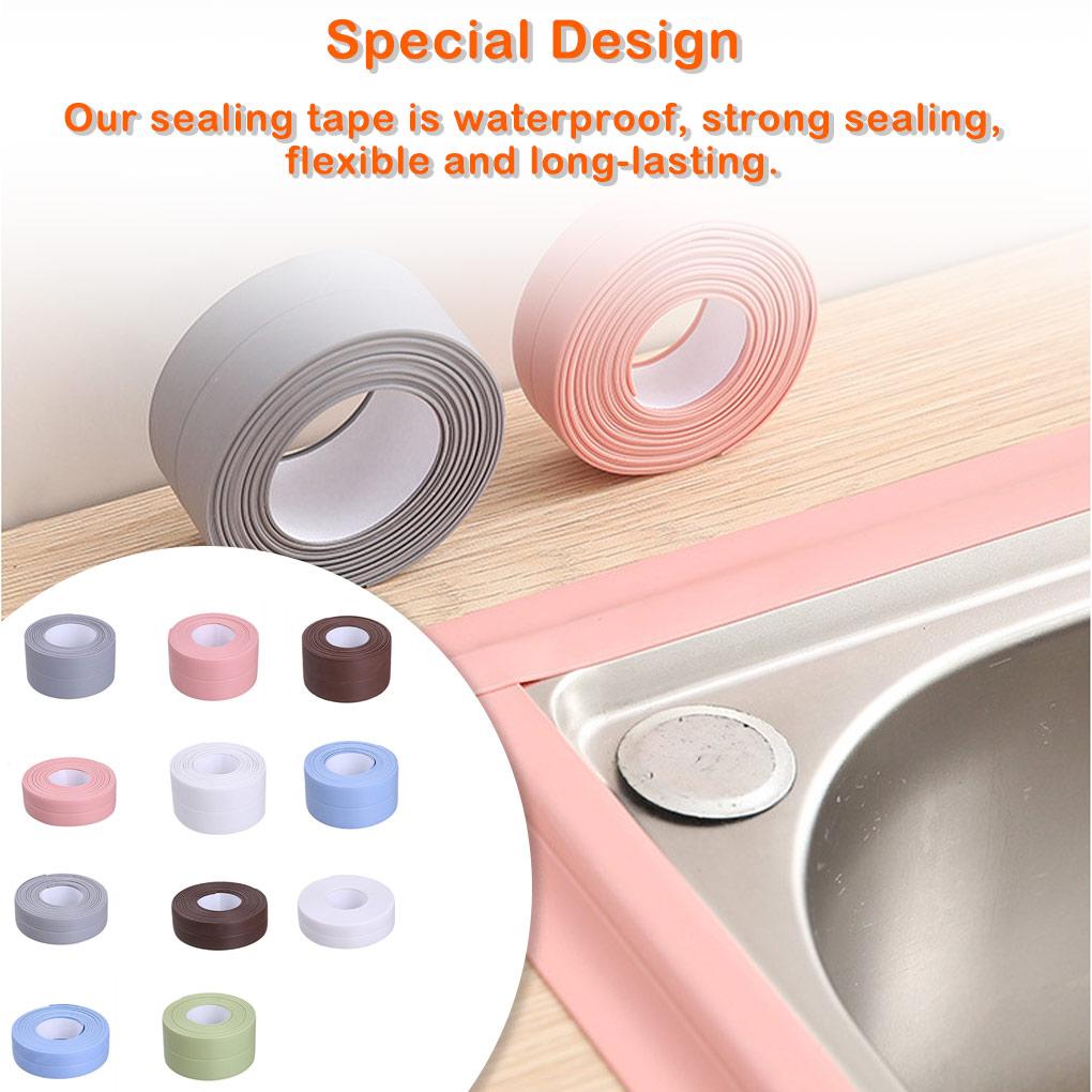 Sealing Strips Mildew-Proof Colorful Wall Sticker Anti-mold Strong Self Adhesive Tape Toilet Corner Windows Shower Stove