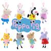 Authentic Peppa Pig Plush Toy Set With 8 Friends Pink Pig Little Sister Children's Toy