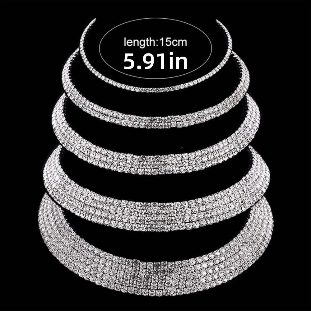 Necklace Bridal Jewelry Set Romantic Rhinestone Jewelry Set Wedding Accessories Wedding Party