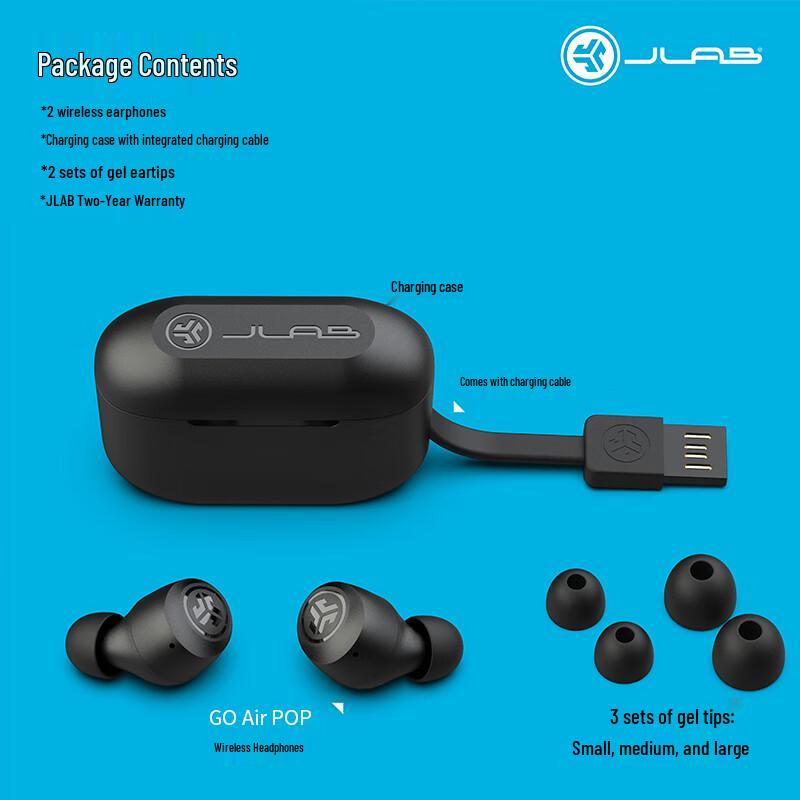 JLab GO Series True Wireless Earbuds