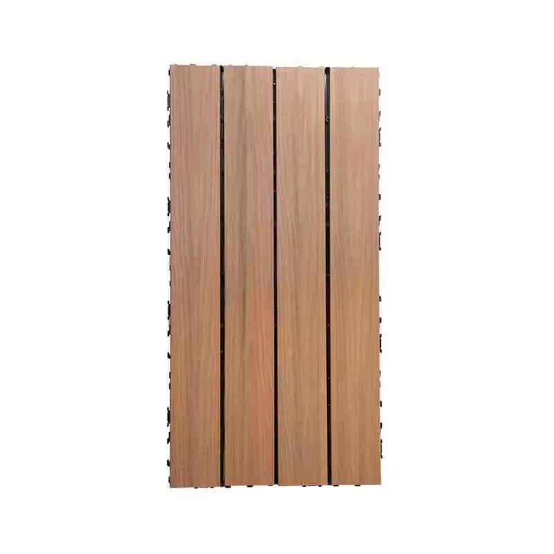 Outdoor Interlocking Flooring, Outdoor Plastic Wood Flooring, No-Guake Board Terrace, Courtyard, Balcony, Bathroom Floor Mat, Environmentally