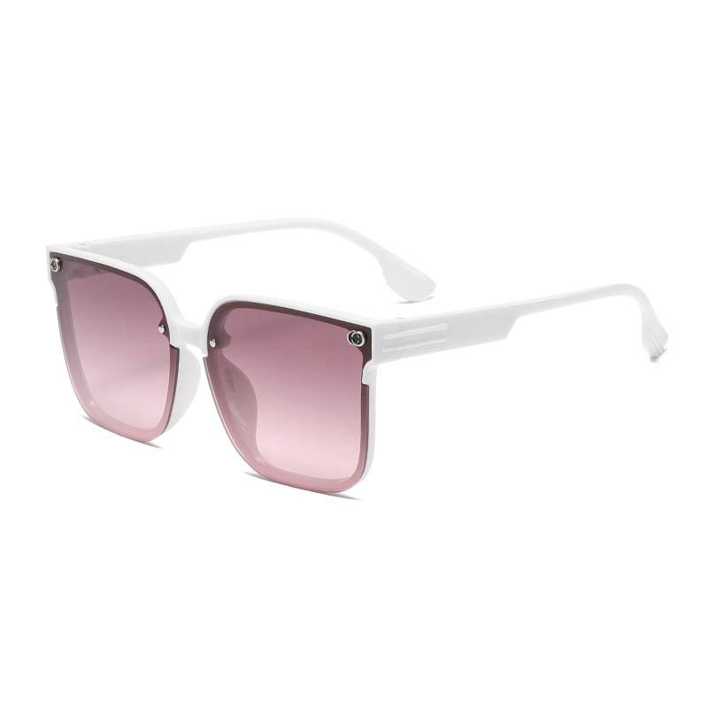 New square large frame light luxury style high-end sunglasses vacation sunglasses fashion European and American Internet celebrity glasses