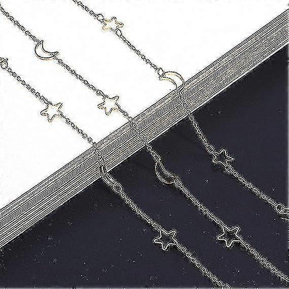 2pcs Glasses Chain Holder (gold And Silver) Reading Glass Rope Lanyard Alloy Glasses Holder Chain Metal Necklace Chain Sunglasses Strap Holder Rubber