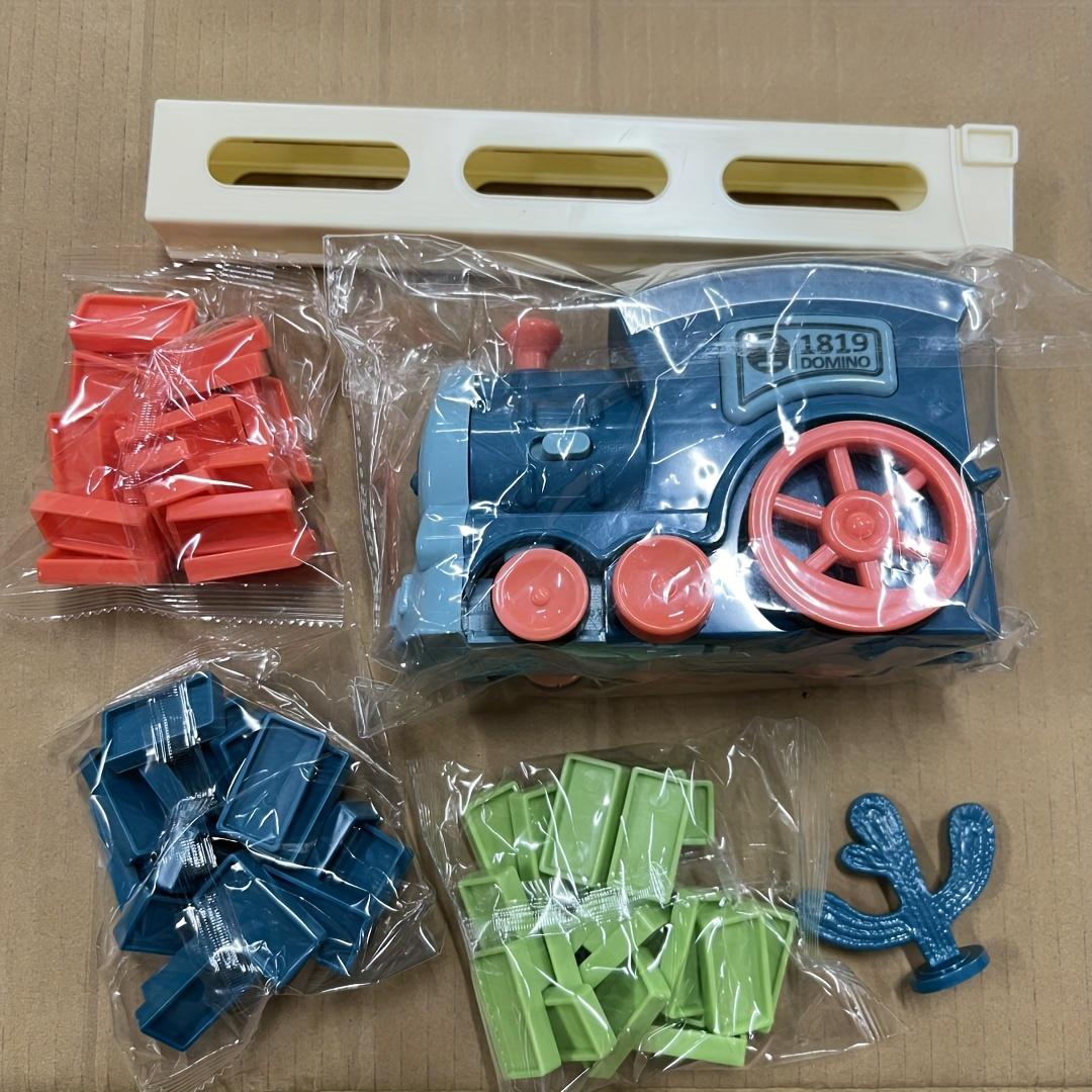 Electric Train Set Youngsters s Fun Puzzle Domino Electric Train Set Creative Building Blocks Endless Fun Halloween Christmas Gift