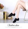 Women's Professional Latin Dance Shoes – Soft Sole, Flat Heel, Oxford Cloth