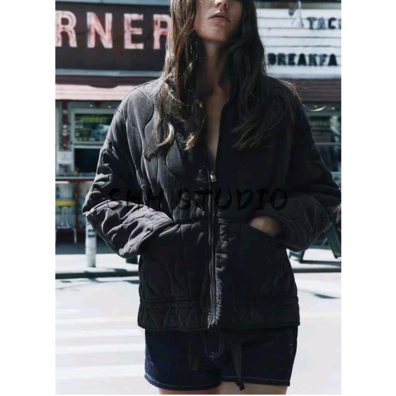 Spring New Women's Clothing Half Turtleneck Heattech Cotton Jacket Outwear 7627040 4088242 4088052