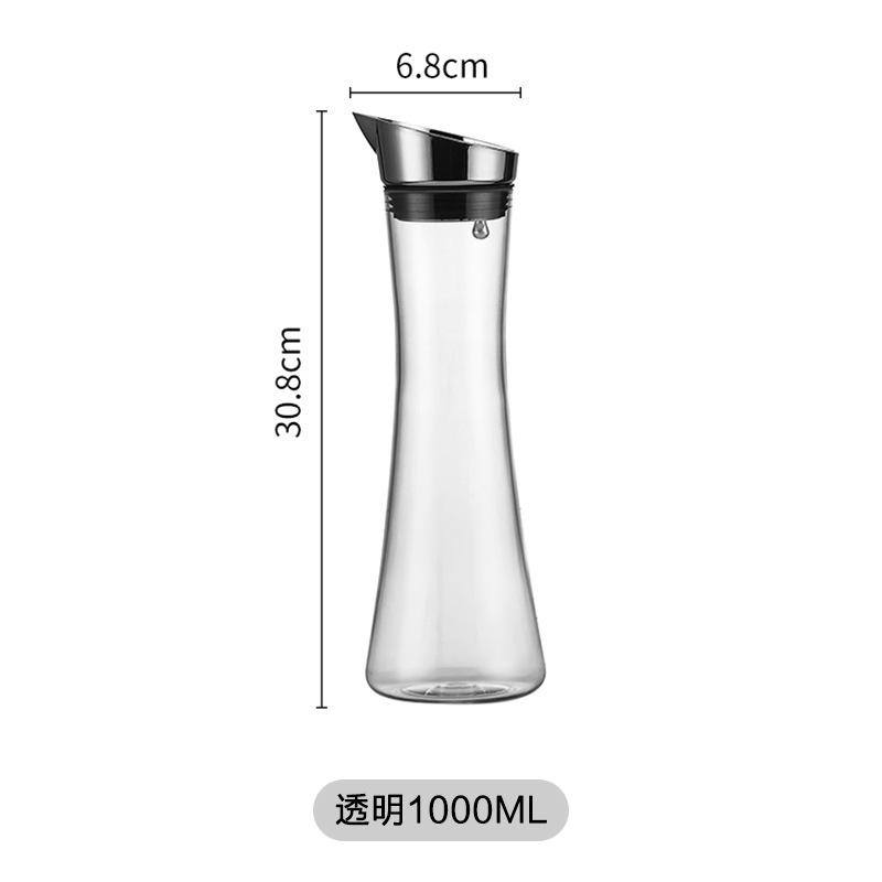 Large Capacity Acrylic Cold Water Kettle Household High-temperature Resistant Thick Beer Beverage Kettle Juice Pot 1-1.6L