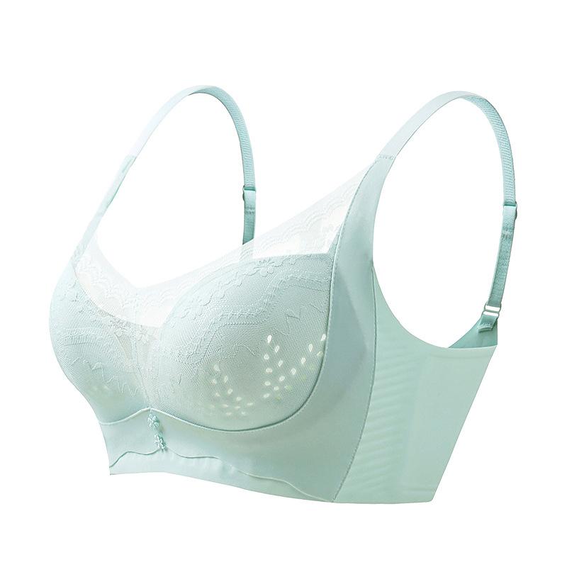 Traceless lift, breathable hole cup, adjusted type, gather and upper support, anti-sagging sub-breasts, steel-rimless underwear, bra