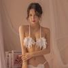 Sex Underwear Sexy Three-Point Embroidered Butterfly Bra Passion Suspender Panties Thong Traceless Low Waist