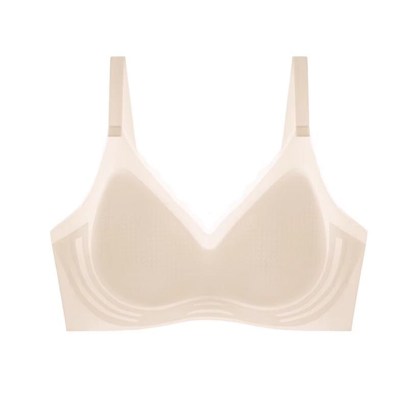 LangSha Women's Summer Ice Silk Seamless Bra with Thin Straps