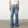 Men‘s Y2K Vintage Casual Wide Leg Jeans Ful Lentgh Baggy Pants Trousers Light Blue Denim Jeans New Streetwear Hip Hop