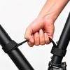 Bike Carry Aid for Upstairs and Loading, PU Grip Handle with Frame Fastener for Common Adult Bikes, Black, Apartment Carry and Garage Storage Support