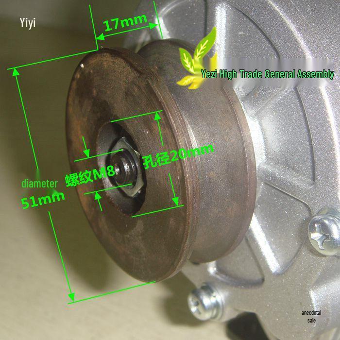 24V 250W Elektromotor für Elektrofahrzeuge mit 350W Getriebe und langem Schaft - Modell MY1016Z2