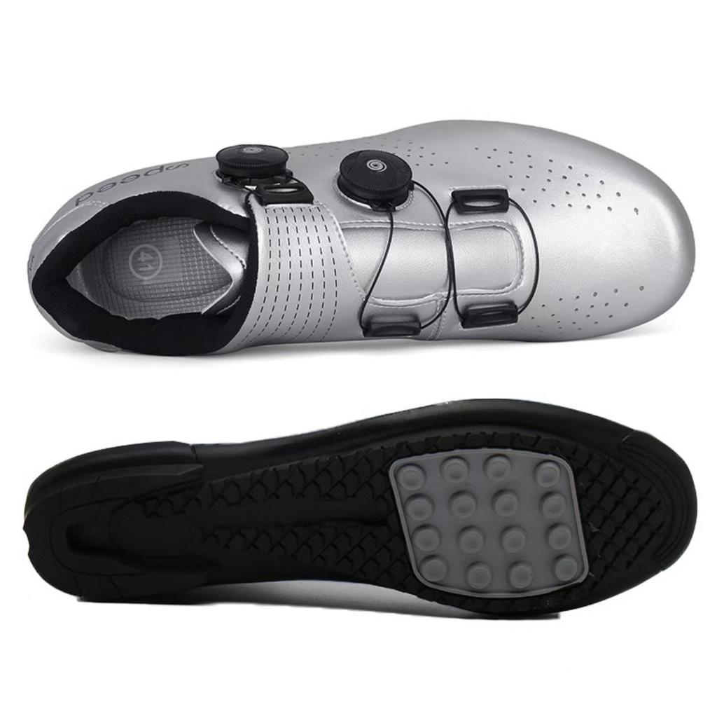 New Unlocked Cycling Shoes Mountain Bike Road Bike Lock Shoes Bicycle Shoes Hard-soled Cycling Shoes Men and Women the Same Style