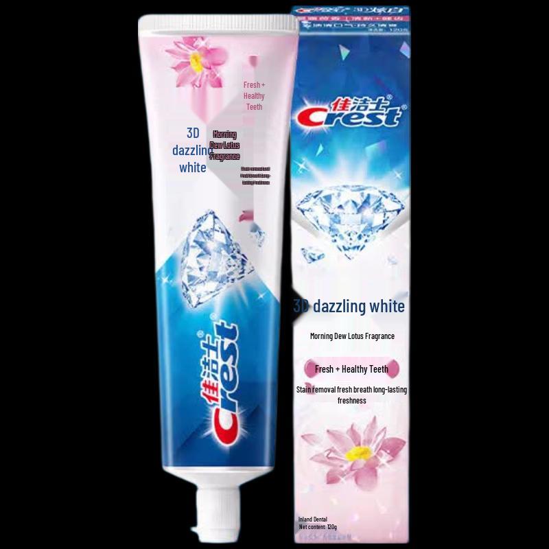 Crest 3D White Morning Dew Lotus Fragrance Toothpaste