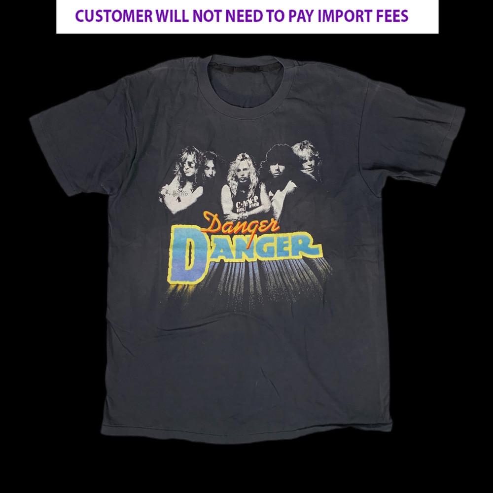 Vtg YeahYou Want It Danger Danger Band Shirt Black S5XL HK024 M
