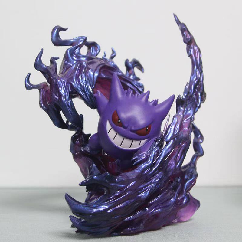 Pokmon Gengar Lila Geisterstil Geisterklaue Statue Anime Modell Schreibtischdekoration Sammlermodell Spielzeug Geburtstagsgeschenk Für Fans