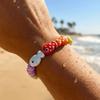 Boho Ceramic Beads Bracelet Beaded Bohemian Beach Jewelry Retro Small Fish Bracelet  Women