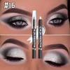 Schimmernder Lidschattenstift Eyeliner Highlighter Stick Schimmernd Mehrfarbig mit Metallischen Akzenten, Verblendbares Make-up für Natürlichen bis Glamourösen Look