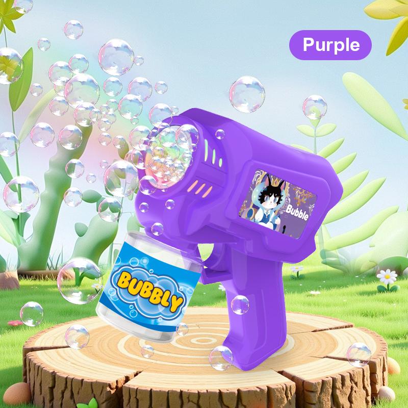 Knyysecq Bubble Toys Children'S Handheld Fully Automatic Bubble Gun Outdoor Games Cute Bubble Toys No Battery Bubble Water