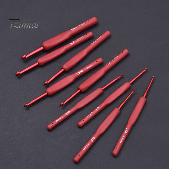 9Pcs Crochet Hook Effortless Ergonomic Crochet Needles Durable Long Knitting Needle Crochet Accessories