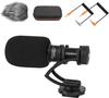 Comica Mini Gun Microphone External Unidirectional Condenser Video Microphone for DSLR Vlog Compatible CVM-VM10II Microphone, Smartphone/Camera