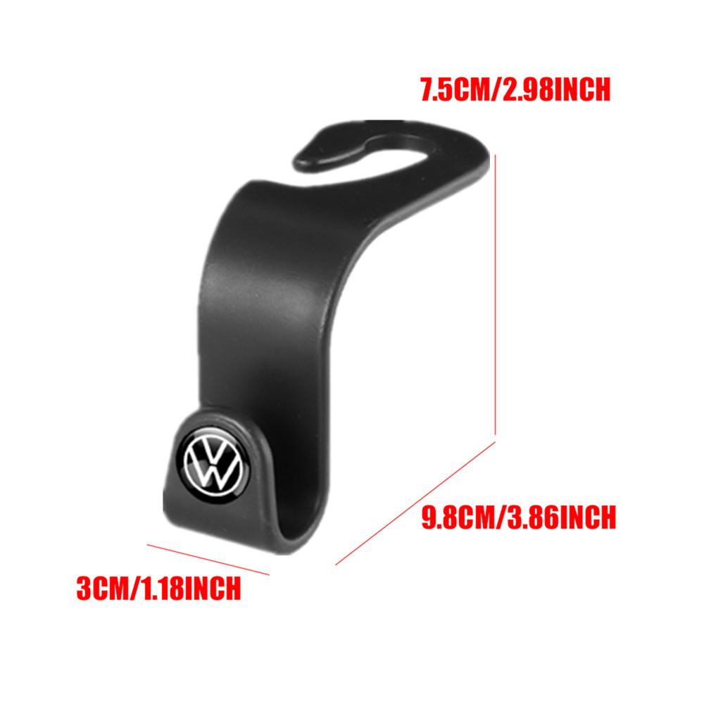 2/4Pcs Car Seat Back Hook Organizer Holder For Volkswagen VW Golf Passat Polo R-line GTI R Magotan Tiguan Storage Hanging Clips zr4