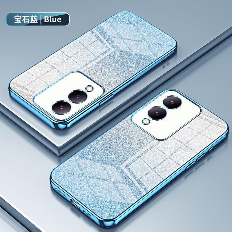 Applicable To VIVO Y200 Electroplated Glitter Mobile Phone Case IQOOZ11Turbo Transparent NEO11 All-inclusive Protective Case
