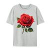 Unisex Clothing Red Rose Tees Birthday Camisa Unisex Retro Funny Camisa Unisexs TShirts Funny Tops Tees Top Quality