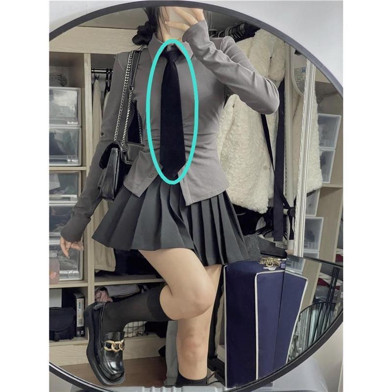 

Трендовая приталенная японская рубашка JK с длинным рукавом, облегающая талию, на весну/осень 2024