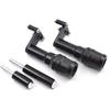 Motorcycle Frame Sliders/Engine Sliders for Kawasaki Ninja 400 Z400 (2018-2023) and Ninja 250 Z250 (2019-2023) (Black)